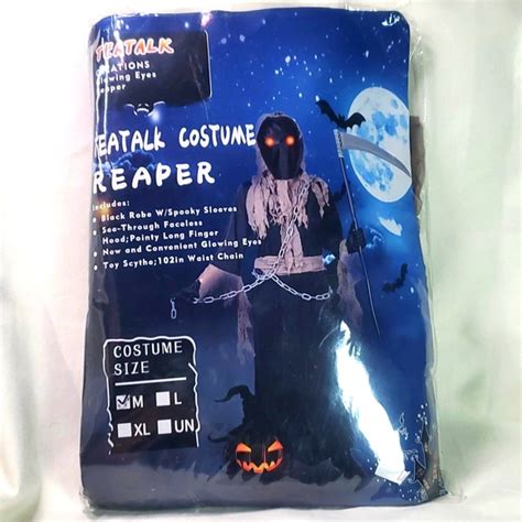 Costumes Grim Reaper Costume For Kids Halloween Costume W Glowing