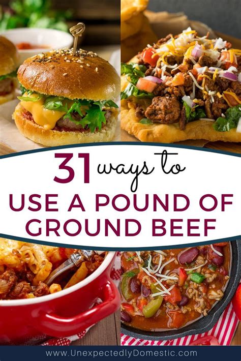 30 Delicious Ways to Use a Pound of Ground Beef in 2020 ...