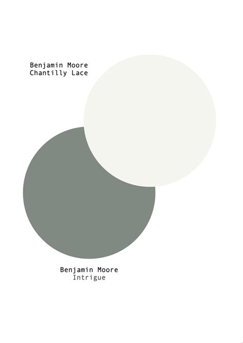 Paint Colour Inspiration Benjamin Moore Chantilly Lace And Intrigue In