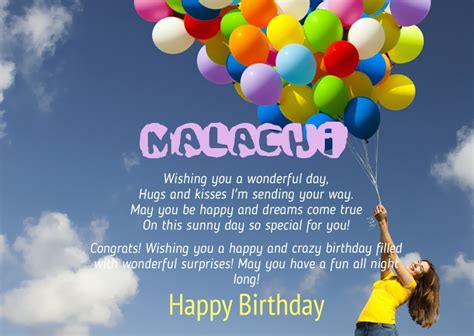 Birthday Congratulations For Malachi