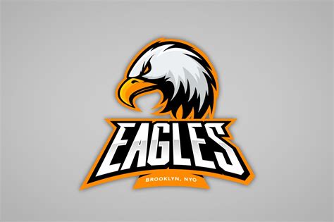 Eagle Mascot Sport Logo Design Animal Illustrations Creative Market
