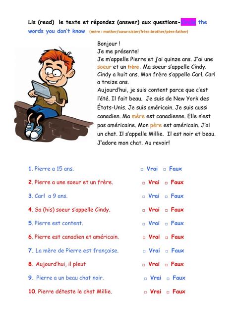 Les Salutations Online Worksheet For Grade 7 You Can Do The Exercises
