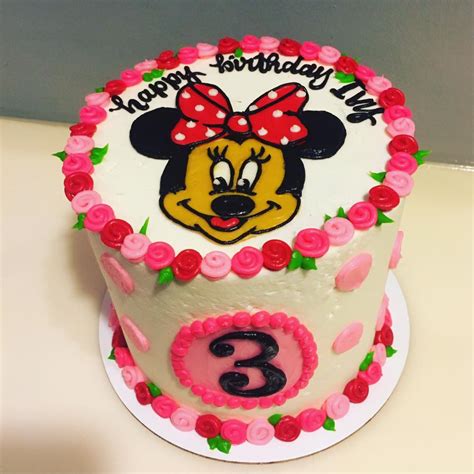 Minnie Mouse Rosette Cake