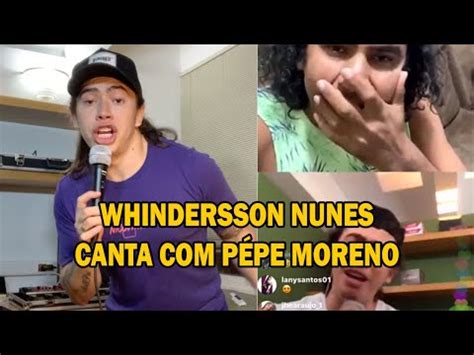 Whindersson Nunes Faz Live Com P Pe Moreno E Canta Menino De Rua Click Fato