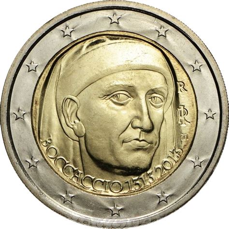 2 Euros Giovanni Boccaccio Italy Numista