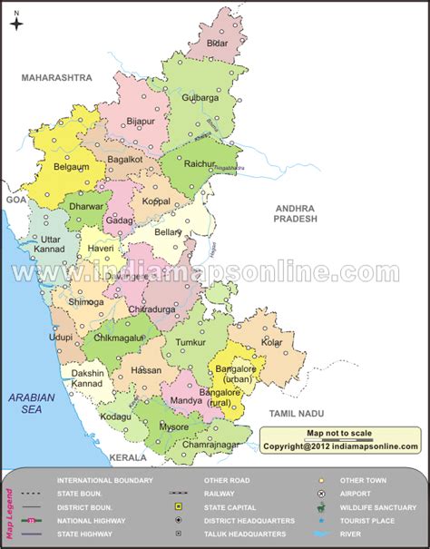 Map of karnataka with bangalore city. karnataka-river-map.gif (585×747) | India world map, India ...
