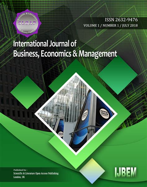 International Journal Of Business Economics And Management