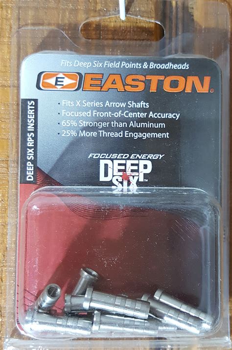 Easton Deep Six Rps Inserts 12pk Only Fits The Deep Six Easton Shafts