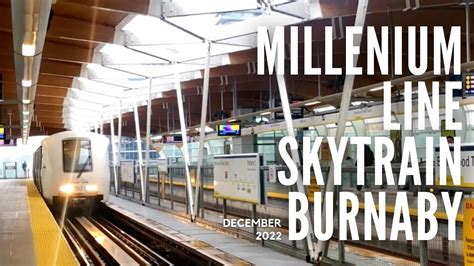 Vancouver Millenium Line Skytrain Burnaby Vancouver Bc Canada Youtube