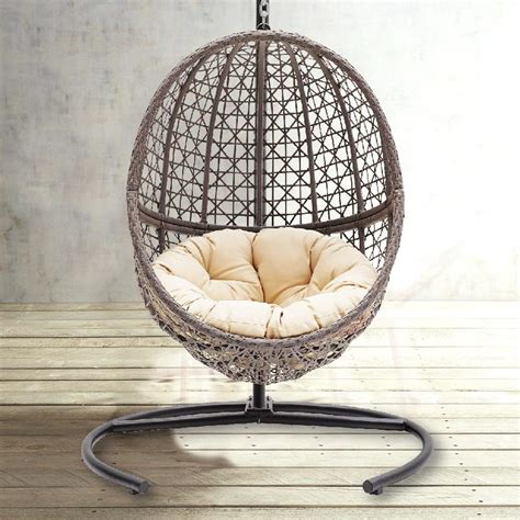 Giantex hanging egg chair, swing chair with c hammock stand set, hammock chair with soft seat cushion & pillow, multifunctional hanging chairs for outdoor indoor bedroom (red) 4.6 out of 5 stars. ikea-hanging-egg-chair-with-stand-alternative - Hanging Chairs
