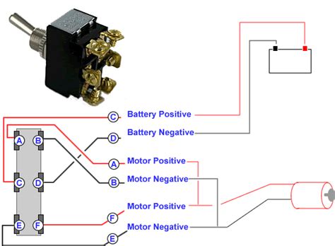 Connecting A 6 Terminal Toggle Switch To A Dc Motor Knowledge Base