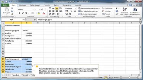 Zellen können verbunden werden oder die textrichtung lässt sich ändern. In Excel mit Drag and Drop kopieren und verschieben - YouTube