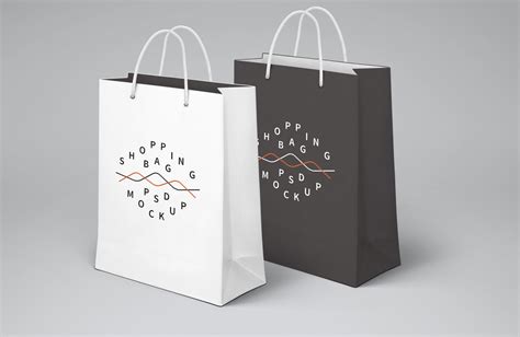 paper shopping bag mockup mockup world