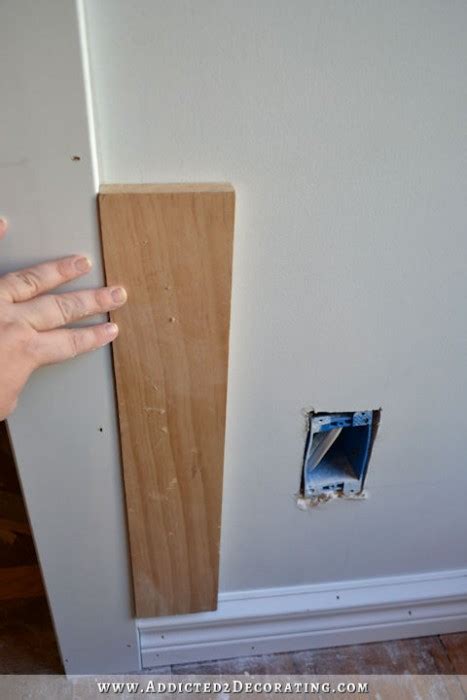 We're installing chair rail molding on our stairs. How To Install Picture Frame Moulding (The Easiest ...