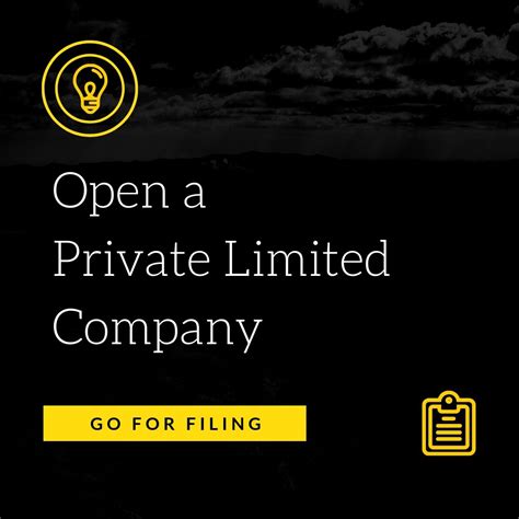 How To Open A Private Limited Company Go For Filing