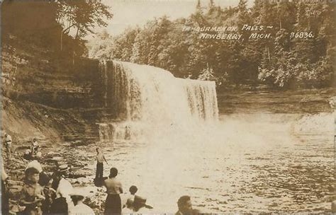 Up Newberry Mi Rppc 1920s Exceptional Photograph Of Luce County Tourist