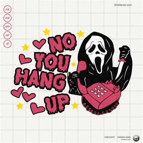 Scream No You Hang Up First Svg SVG PNG EPS DXF AI Vector Arts Collection Arts Vector