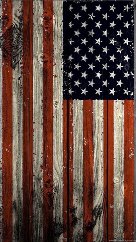 Vertical American Flag Desktop Background
