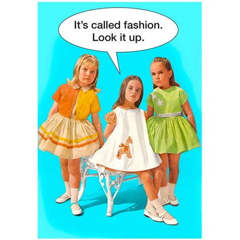 Its Called Fashion Look It Up Greetings Card Uk