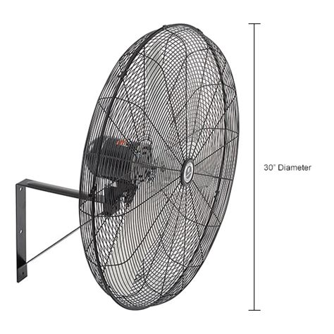 Tpi Cacu30 Wo 30 Commercial Oscillating Fan Wall Mount