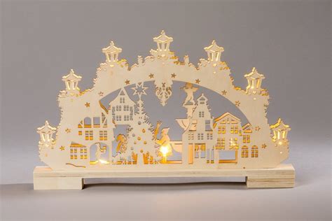 714 x 476 · jpeg. HGD Holz-Glas-Design Lichterbogen Winter in der Stadt mit ...