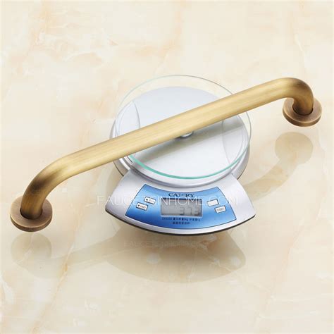 Vertical grab bars are easier to grip, help with limited balance and are easier to use for people with arthritis. Designer Antique Brass Safety Bathroom Shower Grab Bar