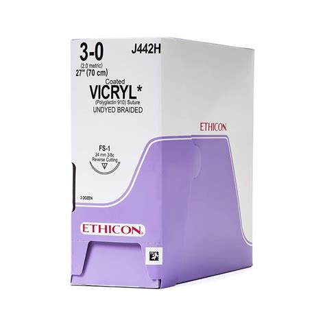 Ethicon Vicryl Sutures Absorbable Box Of 1236 Critical Dental