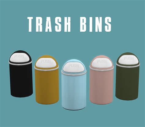 Sims 4 Cc Trash Cans Trash Compactors And Recycling Bins Fandomspot