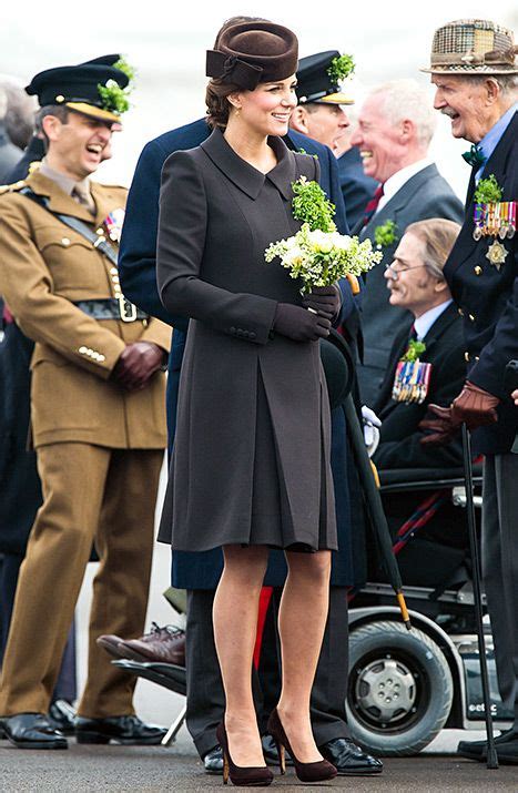 Working An All Brown Ensemble And Elaborate Updo Kate Middleton
