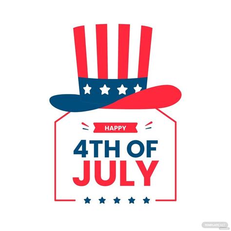 Happy 4th Of July Clipart In Illustrator Svg  Eps Png Download