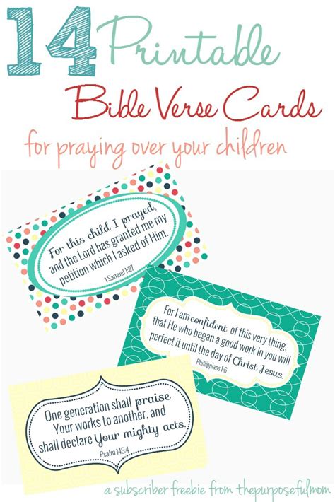 Preschool worksheets help your little one develop early learning skills. 14 Bible Verses Every Mom Can Pray Over Her Children - The Purposeful Mom