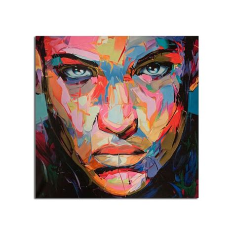 Dropship 100 Hand Painted Modern Francoise Nielly Face Oil Painting