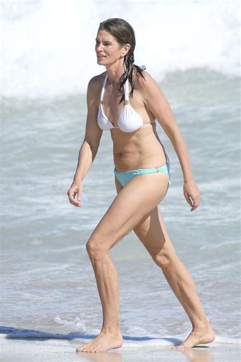 Cindy Crawford Wears Bikini On Beach With Kaia Gerber
