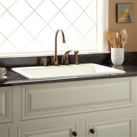 Most stainless steel sinks are sound deafening, to reduce the. 42" Cast Iron Wall-Hung Kitchen Sink With Drainboard - Kitchen