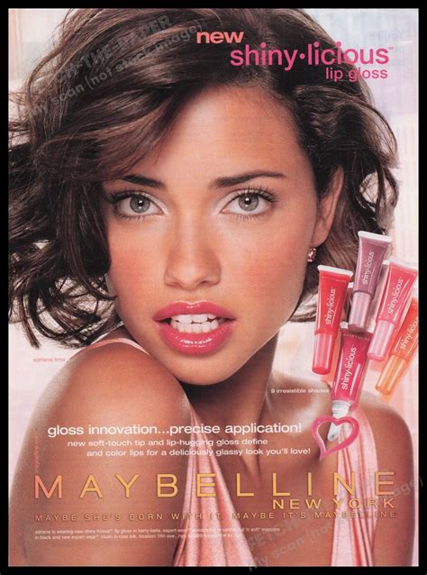 Maybelline Cosmetics 2000s Print Advertisement Ad 2005 Adriana Lima EBay