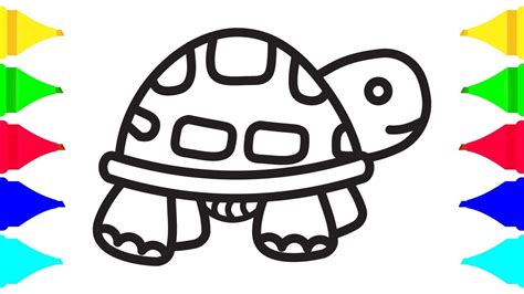 This art lesson is for older kids, but. How To Draw A Turtle For Kids | Drawing for toddlers, kids ...