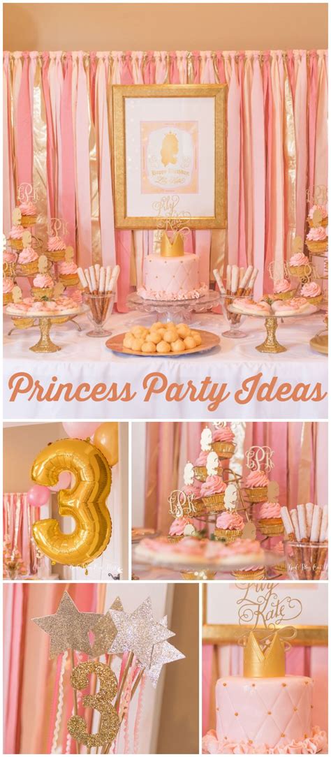 Princess Birthday Lily Kates Pink And Gold Princess Party Catch