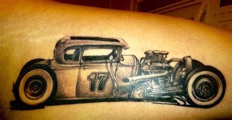 Drag Racing Tattoo Inner Arm Race Number 17 Roadster With Images