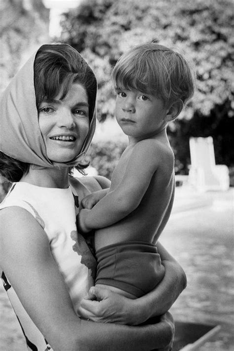 Jacqueline Kennedy Holding Her Son John F Kennedy Jr Palm Beach John Kennedy