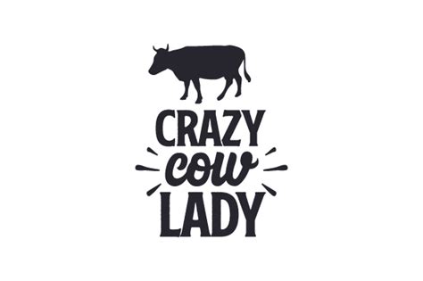 Crazy Cow Lady Svg Cut File By Creative Fabrica Crafts · Creative Fabrica
