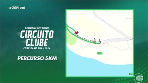 Vídeo Circuito Clube Corrida de Rua 2024 veja percurso da categoria