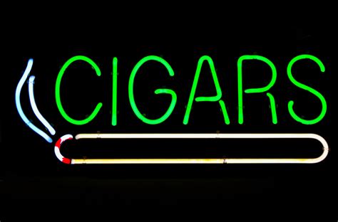 Gambar Cahaya Jumlah Merokok Garis Simbol Bisnis Tanda Neon