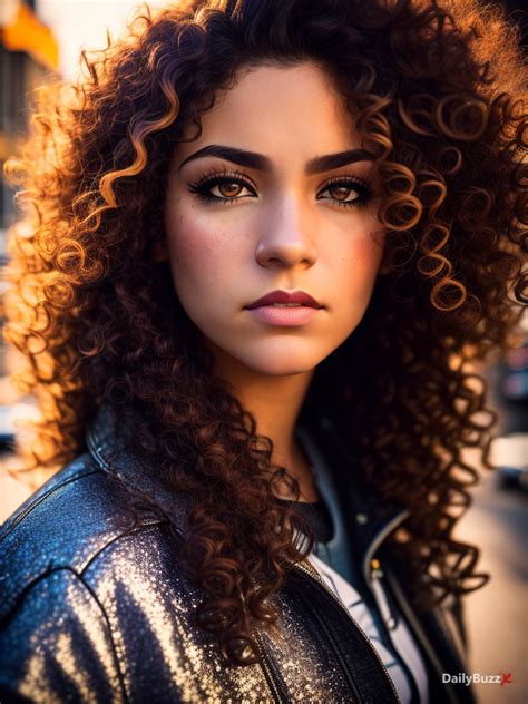 Realistic Ai Generation Of Curly Hair Girl Images