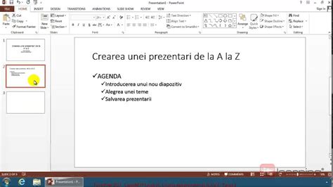 Demo Exercitiu Powerpoint Crearea Unei Prezentari De La A La Z