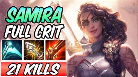 New Amazing Champion Samira Mid Full Crit Build And Runes League Of