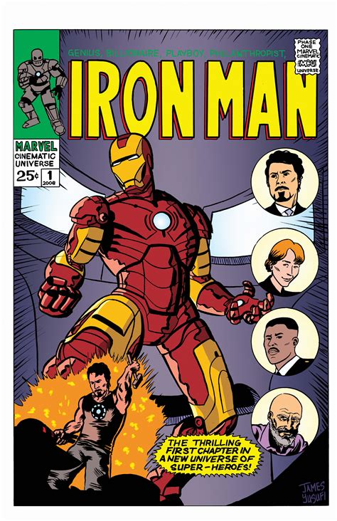 Iron Man 1 Comic Cover Art I Drew Marvel