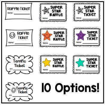 Tickets! Tickets! Printable Raffles and Tickets for ...