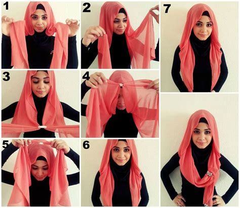 7 steps of how to wear a hijab hijabi fashions