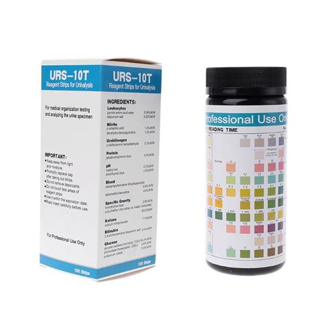 100 Strips URS 10T Urinalysis Reagent Strips 10 Parameters Urine Test ...