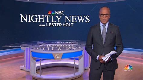 NBC Nightly News With Lester Holt Broadcasts From Its New Home Studio 1A